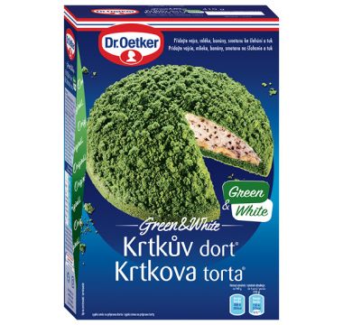 Krtkův dort Green&White 410g