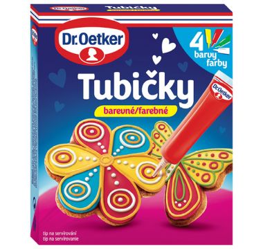 Tubičky barevné 4 barvy 76g