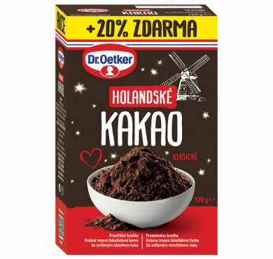 Holandské kakao +20%