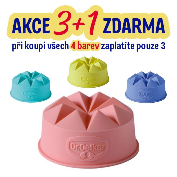 Formička na puding Dr. Oetker - starorůžová