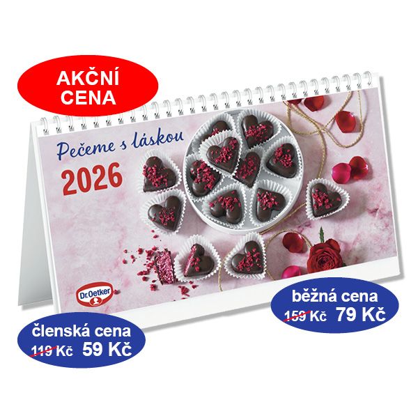 Stolní kalendář Dr. Oetker 2026