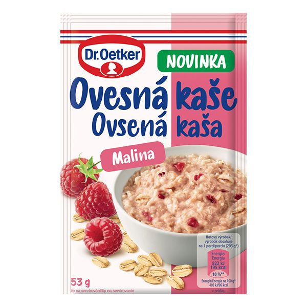 Ovesná kaše Malina