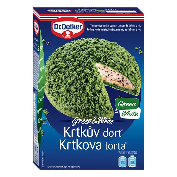 Krtkův dort Green&White 410g