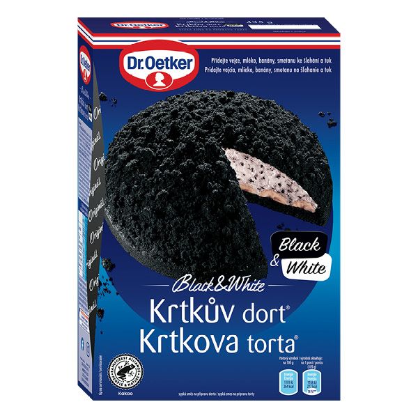 Krtkův dort Black&White 435g