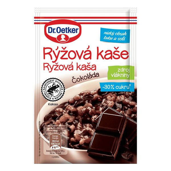 Rýžová kaše Čokoláda, bez lepku 50g